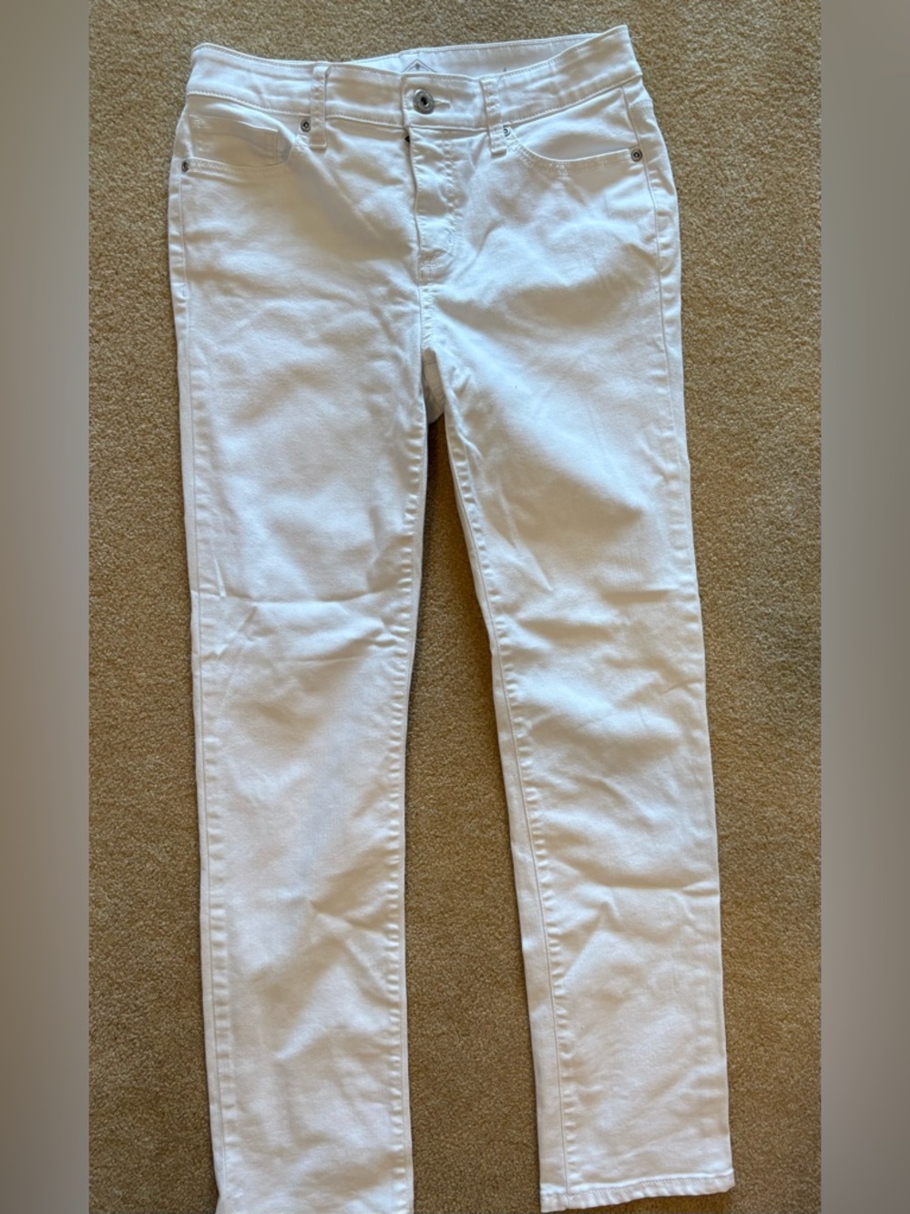 St. John's Bay White Straight Leg Jeans